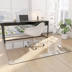46"x55" Tempered Glass Office Chair Mat for Carpet & Hardwood Floor by Unknown