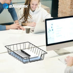 A4 Letter Magazine Desk File Storage Tray Organizer Bin (6) - Image 6