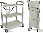 Olympia Tools 89-355 Pack N Roll Collapsible Service Cart, XL, 300LB Capacity, White by OlympiaTools