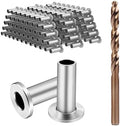 BLIKA 150 Pack Stainless Steel Protector Sleeves for 1/8" 5/32" or 3/16" Deck Cable Railing, for Wood/Composite Posts, T316 Marine Grade by BLIKA