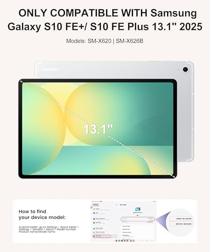 Keyboard Case for Samsung Galaxy Tab S10 FE+ Plus 13.1'' 2025, Detachable Galaxy Tablet S10FE+ Case with Keyboard 13.1inch, Protective Cover with S Pen Holder for Samsung Tab S10FE Plus Keypad, Green - Image 2