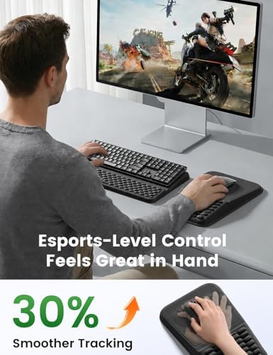 Vaydeer Keyboard Stand and Mouse Pad Set, Soft Memory Foam Wrist Rest - Image 4