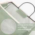 Woanger 12 Pcs Wall Hanging Storage Bag Wall Hanging Organizer Bag Over The Door Closet Basket Containers Bins with Hook Pocket for Bedroom Bathroom (Light Gray, Beige, Dark Gray, Black, Khaki, Green) - Image 4
