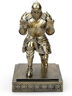 King's Guard Knight Pen Holder with a Letter Opener Desk Organizers Bronze - Image 2
