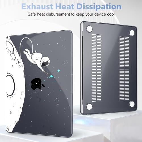 May Chen for M5 MacBook Air 13.6 Inch Case 2026 2025 2024-2022 Release M5 A3449 M4 A3240 M3 A3113 M2 A2681, Plastic Hard Shell Case for MacBook Air 13.6" with Retina Display, Cute Astronaut - Image 5