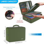 ENGPOW Fireproof Document Organizer Bag with Lock ＆ Accordion File Folder - Image 4