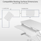 VIVO White 32 in Standing Desk Converter, DESK-V000KW - Image 6
