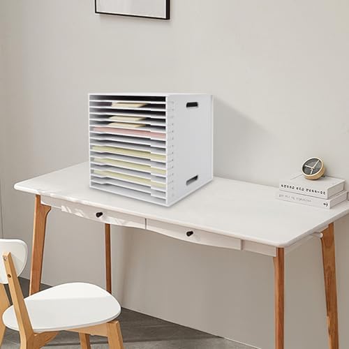 Mail Organizer Countertop, 15 Compartments Literature Organizer, Student Mailboxes for Classroom, Mail Sorter for Office, 13" X 12" X 13"(White,15 Slot) - Image 4