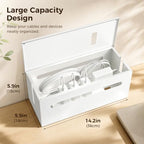 Metal Large Cable Management Box Cord Hider Wire Organizer Boxes - Image 2