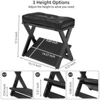 Adjustable Foot Rest Under Desk at Work, Wooden Footrest - Image 4