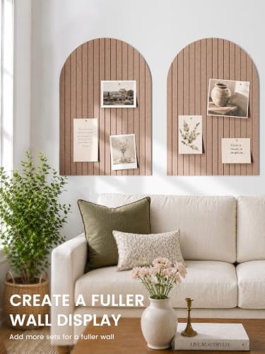 Large Arched Felt Bulletin Board 35.4''×23.6'', Boho - Image 4