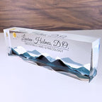 Personalized Acrylic Desk Plaque, Customizable Acrylic Name Plate Block, Executive Desk Name Sign, Social Worker Name Sign - Image 2
