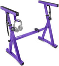 Liquid Stands Piano Keyboard Stand - Z Style Adjustable and Portable Heavy Duty Music Stand for Kids and Adults -Fits 54-88 Key Electric Pianos - Sturdy Musical Keyboard Stand (Purple) by LiquidStands