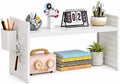 White Adjustable Metal Desktop Organizer with Pegboard & 4 Accessories, Desktop Storage Shelf for Office, Study & Student Desk by Unknown