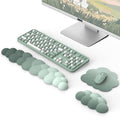 MoKo Cloud Wrist Rest for Keyboard and Mouse with Mouse Pad, Green by MoKo