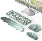 MoKo Cloud Wrist Rest for Keyboard and Mouse with Mouse Pad, Green by MoKo