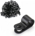 BAOMAIN 5/16-Inch R-Type Cable Clamps, 1000-Pack Black Nylon Wire Management Clips, UC-1.5 Screw-On Cord Fasteners for Home, Office, and Industrial Use by Baomain