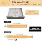 Utoplike 4 Pcs Bamboo Kitchen Drawer Dividers, Large Drawers Organizers - Image 2