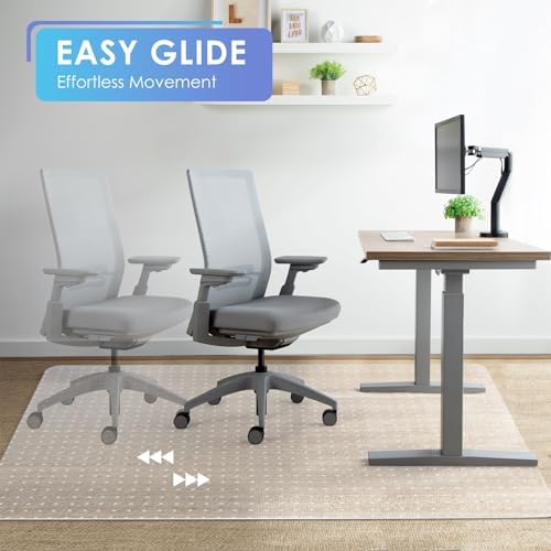 Vicwe Office Chair Mat for Carpeted Floors, 60"X48" Chair Mats with Studs - Image 3