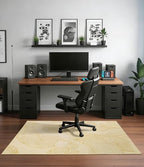 chakme Office Chair Mat for Hardwood Floor, 48"x36" Easy Glide Computer Desk Mat Protector for Rolling Chair Under Desk Rug Nonslip Backing, Machine Wash, (Golden Leaf) - Image 2