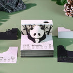 3D Calendar Memo Pad 2027,Time Piece Calendar,Desk Calendar 3D Art Notepad With Pen Holder,DIY Desktop Decoration Festival Gift For School Office Home(Panda) - Image 4