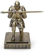 King's Guard Knight Pen Holder with a Letter Opener Desk Organizers Bronze - Image 6