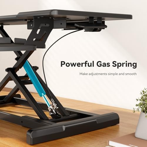 35" Standing Desk Converter, Quick Sit to Stand Desk Riser - Image 6