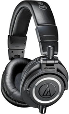 Audio-Technica ATH-M50x Closed-Back Monitor Headphones | Black Bundle - Image 2