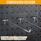 Funrous 100 Pack Hooks for Pegboard Stainless Steel Garage, 10 Inch - Image 5