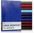 Gallery Leather Desk Monthly Planner 2026-2027 Acadia Malibu by GalleryLeather