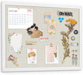 AKTOP White Cork Bulletin Board with Linen 18" X 24", 2 Pack by Buynow