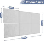 WALMANN 6-Pack 12"x16" Pegboard Panels for Garage, Tool Organizer Pegboards - Image 3
