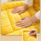Plush Desk Chair Cushion with Ties Non-Slip Office Chair Cushions with High Back Soft Pink Seat Cushion Cute for Gamer Dorm Desk Chair (Light Gray) - Image 3