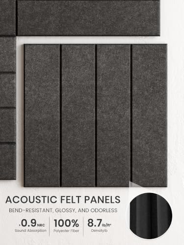 Bumusty 48" x 36" Large Cork Board Alternative, Charcoal Gray - Image 3