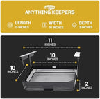 KEEPERS Anything Keeper — Compact 11x10in Under-Cabinet Slide-Out Drawer, Hidden Steel Organizer for K-Cups & Desk Items, RV & Small Kitchen — Black - Image 6