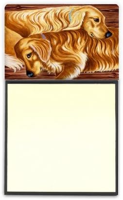Zeus & Chloie The Golden Retrievers Sticky Note Holder by Unknown