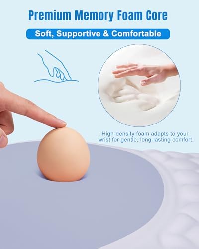 Ergonomic Mouse Pad with Sloped Memory Foam Wrist Rest - Image 4