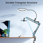 UBeesize 10" Ring Light with Overhead Phone Mount for Content Creation - Image 4