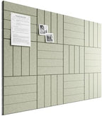 Bumusty 48" x 36" Large Cork Board Alternative, Sage by BUMUSTY