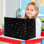 24 Pcs Privacy Folders for Students Testing, Vibrant, Black - Image 3