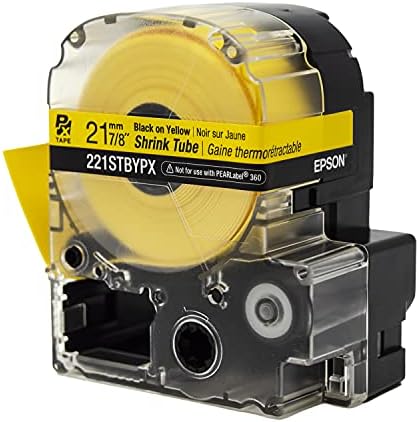 Epson LABELWORKS 221STBYPX Shrink Tube - Black on Yellow - 21mm, AWG 0000-1 - Image 6