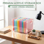 Novabright 1 Pack Acrylic File Organizer, Legal, 14.17"L x 12.2"W x 10.24"H - Image 5