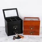 Small Wooden Drawers Wooden Box with Drawer Black - Image 7