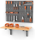 Ultrawall Folding Workbench with Pegboard, Wall Mount Work Table by UltrawallGarageToolsOrganizer