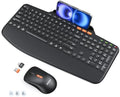 MEETION Bluetooth Wireless Keyboard Mouse Combo with Tablet Holder by MEETION