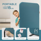 DECOLAB Freestanding Room Partition, Indoor Privacy Panel 29"x65", Sapphire - Image 4