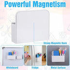 MAQUITA 20 Pcs Magnetic Marker Holder For Whiteboard Bulk Whiteboard Marker Holder Bulk Storage Organizer For Classroom Office Refrigerator Locker Pen Pencil Cup (White) - Image 4