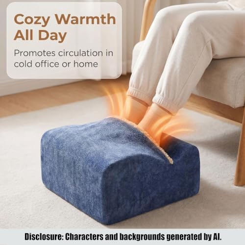 Keep Warm Foot Stool Foot Rest for Under Desk At Work - Image 3