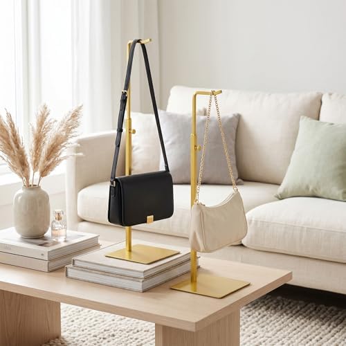 6 Pack Purse Stand Holder Handbag Display Stand, Gold - Image 6