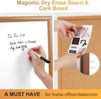 ARCOBIS Cork Board White Board Combo with MDF Wood Frame - Image 2